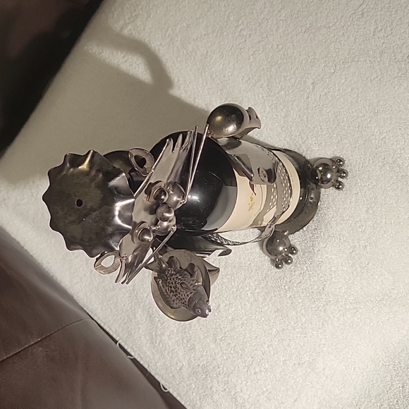 Wine Holder Stainless Steel Wine Rack Modern Metal Wine holder waiter - Picture 2 of 3